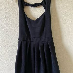 All black heart dress